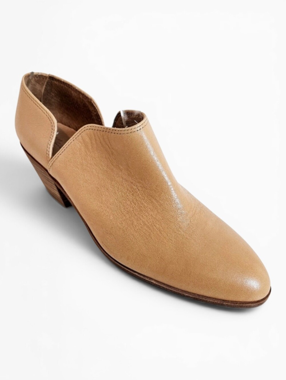 Madewell Ankle Booties 8.5 Gloria Desert Camel Leather Chelsea Western Slip-on